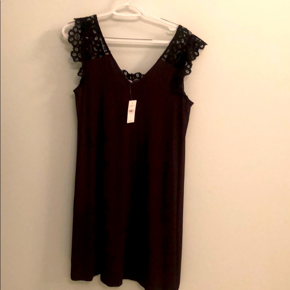 NWT Loft black swing dress